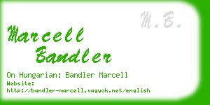 marcell bandler business card